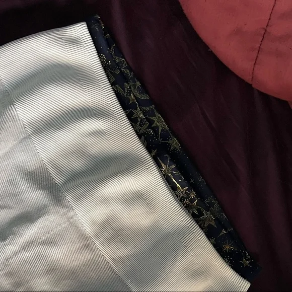 FABLETICS TIGHTS YOGA PANTS STARS & STRIPES BLACK & LIGHT GREY - Picture 15 of 15